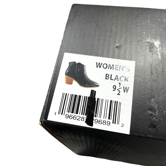 Black Ankle Boot Size 9.5 Wide With 2.5” Heel Booties NEW By Eloquii - Picture 7 of 7